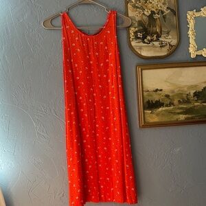 GAP Red Floral Maxi Dress